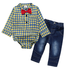 Load image into Gallery viewer, Plaid Shirt + Jeans