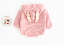Load image into Gallery viewer, Rabbit Hooded Romper