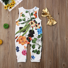 Load image into Gallery viewer, Spring Romper with Headband