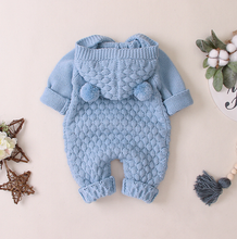 Load image into Gallery viewer, Knitted Pom Pom Romper (Multiple Colors)