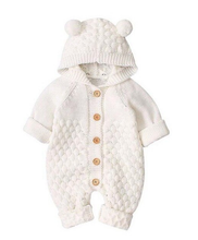 Load image into Gallery viewer, Knitted Pom Pom Romper (Multiple Colors)