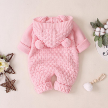 Load image into Gallery viewer, Knitted Pom Pom Romper (Multiple Colors)