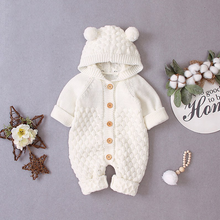 Load image into Gallery viewer, Knitted Pom Pom Romper (Multiple Colors)