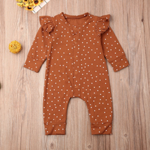 Load image into Gallery viewer, Polka Dot Ruffle Onesie