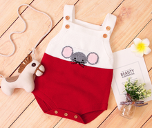 Load image into Gallery viewer, Knitted Mouse Romper