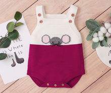 Load image into Gallery viewer, Knitted Mouse Romper