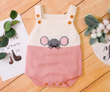 Load image into Gallery viewer, Knitted Mouse Romper