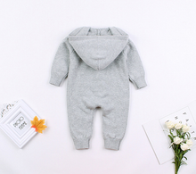 Load image into Gallery viewer, Knitted Sweater Hoodie Romper (2 Colors)