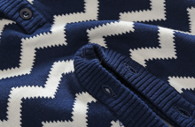 Load image into Gallery viewer, Chevron Knitted Romper (2 Colors)