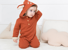 Load image into Gallery viewer, Knitted Animal Rompers