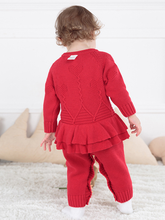Load image into Gallery viewer, Knitted Heart Skirt Romper (2 Colors)