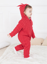 Load image into Gallery viewer, Rabbit Ear Knitted Romper