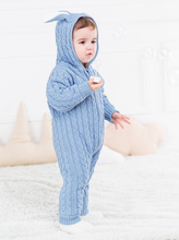 Load image into Gallery viewer, Rabbit Ear Knitted Romper