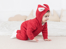 Load image into Gallery viewer, Rabbit Ear Knitted Romper