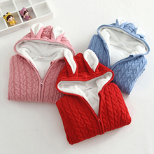 Load image into Gallery viewer, Rabbit Ear Knitted Romper