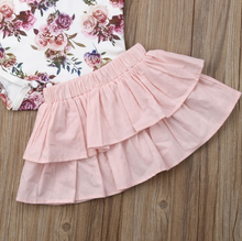 Load image into Gallery viewer, Floral Romper Tutu Skirt Outfit (2 Colors)