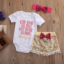 Load image into Gallery viewer, Baby Life Sequin Tassel Outfit Set