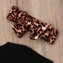 Load image into Gallery viewer, Mommy is My Bestie Leopard Print Bloomers Outfit