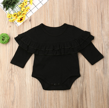 Load image into Gallery viewer, Ruffle Trim Onesie (Multiple Colors)