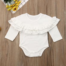 Load image into Gallery viewer, Ruffle Trim Onesie (Multiple Colors)