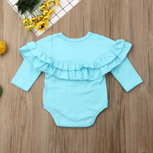 Load image into Gallery viewer, Ruffle Trim Onesie (Multiple Colors)