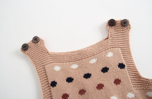 Load image into Gallery viewer, Knitted Polka Dot Onesie