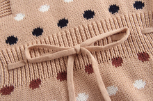 Load image into Gallery viewer, Knitted Polka Dot Onesie