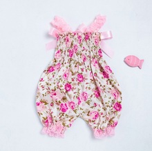 Load image into Gallery viewer, Sleeveless Ruffle Floral Romper