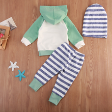Load image into Gallery viewer, Girls Striped Winter Outfit