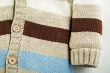 Load image into Gallery viewer, Multi Striped Knitted Winter Romper
