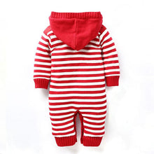 Load image into Gallery viewer, Striped Winter Knitted Romper (Multiple Colors)