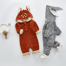 Load image into Gallery viewer, Knitted Animal Rompers