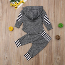 Load image into Gallery viewer, Gray Stripes Outfit