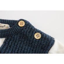 Load image into Gallery viewer, Knitted Patchwork Romper