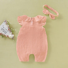 Load image into Gallery viewer, Ruffled Romper with Headband