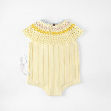 Load image into Gallery viewer, Knitted Yellow Romper