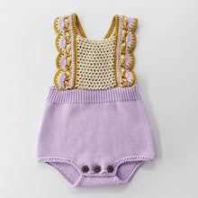 Load image into Gallery viewer, Knitted Lavender Romper