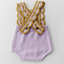 Load image into Gallery viewer, Knitted Lavender Romper