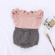 Load image into Gallery viewer, Knitted Ruffle Romper