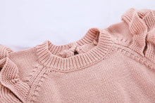 Load image into Gallery viewer, Knitted Ruffle Romper