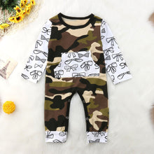 Load image into Gallery viewer, Camo Bow Onesie