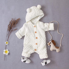 Load image into Gallery viewer, Knitted Pom Pom Romper (Multiple Colors)