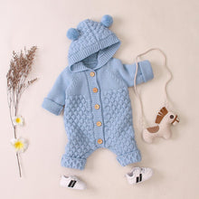 Load image into Gallery viewer, Knitted Pom Pom Romper (Multiple Colors)