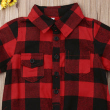 Load image into Gallery viewer, Plaid Jumpsuit with Matching Hat