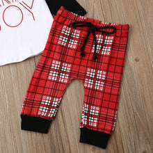 Load image into Gallery viewer, Plaid Mama's Boy Outfit