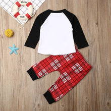 Load image into Gallery viewer, Plaid Mama's Boy Outfit