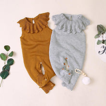 Load image into Gallery viewer, Knitted Ruffle Romper (Multiple Colors)