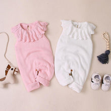 Load image into Gallery viewer, Knitted Ruffle Romper (Multiple Colors)