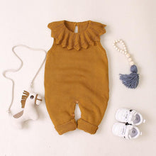 Load image into Gallery viewer, Knitted Ruffle Romper (Multiple Colors)