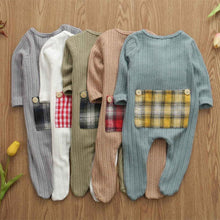 Load image into Gallery viewer, Plaid Patch Onesies